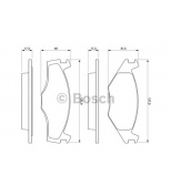 BOSCH - 0986461106 - Колодки тормозные BOSCH 0986461106