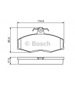 BOSCH - 0986468613 - Тормозные колодки 0986468613