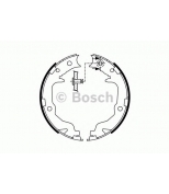 BOSCH - 0986487766 - колодки барабанные 167x32 Mitsubishi Lancer/Outlender 1.6/1.8Di-D/2.0Di-D 07>