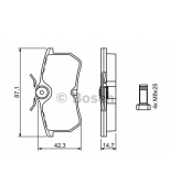 BOSCH - 0986494011 - Тормозные колодки 0986494011