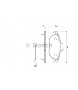 BOSCH - 0986494115 - Комплект тормозных колодок, диско