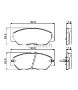 BOSCH - 0986494227 - Тормозные колодки 0986494227