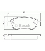 BOSCH - 0986494454 - Тормозные колодки