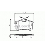 BOSCH - 0986494521 - ДИСКОВЫЕ КОЛОДКИ ЗАДНИЕ