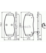 BOSCH - 0986494594 - Дисковые тормозные колодки  комплект