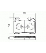 BOSCH - 0986495057 - Дисковые колодки