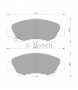 BOSCH - 0986AB2216 - Колодки тормозные