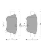 BOSCH - 0986AB2267 - Колодки тормозные