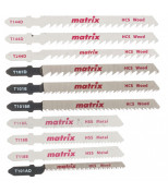 MATRIX 78246 Набор полотен для электролобзика универсальный, 10 шт, T-SET1001. MATRIX