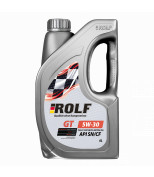 ROLF 322436 Масло моторное синтетическое "ROLF GT SAE 5W-40, API SN/CF" 4л пластик
