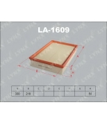 LYNX - LA1609 - Фильтр воздушный VOLVO S60 2.4-2.5T 00 /S80 2.4-2.5T 99-06/XC70 2.4D-2.5T 97