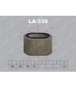 LYNX - LA339 - Фильтр воздушный MITSUBISHI Galant 2.3TD  84/Pajero 2.5TD 82