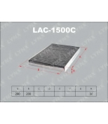LYNX - LAC1500C - Фильтр салонный угольный OPEL Astra G 00-05/Astra H 04 /Zafira A 99-05