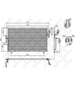 STELLOX - 1045018SX - 10-45018-SX_=AVA DN5182=NS94299=GR925204[921102F000] !радиатор конд. Nissan Primera all P10/P11 90 