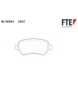 FTE - BL1828A3 - Колодки тормозные задние дисковые к-кт OPEL ASTRA G /ZAFIRA F75 98>