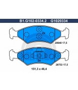 GALFER - B1G10203342 - Колодки торм.пер.