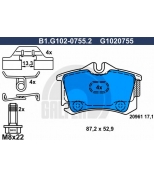 GALFER - B1G10207552 - Колодки тормозные дисковые