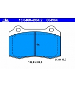 ATE - 13046049642 - Комплект тормозных колодок, диско