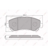 LYNX - BD5711 - Колодки тормозные передние NISSAN Qashqai 07 /X-Trail 07