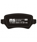 MASTER-SPORT - 13046028682NSETMS - Колодки тормозные premium до 40 000км гарантии 13-0460-2868-2-n-set-ms 31020