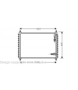 AVA - VO5075 - Радиатор кондиционера