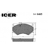 ICER 140405 Комплект тормозных колодок, диско