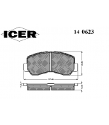 ICER - 140623 - Комплект тормозных колодок, диско