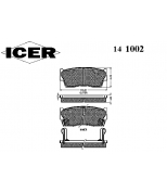 ICER 141002 Комплект тормозных колодок, диско