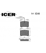 ICER - 141241 - Комплект тормозных колодок, диско