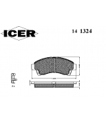 ICER - 141324 - Комплект тормозных колодок, диско