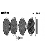 ICER - 141808 - 141808000639001 Тормозные колодки дисковые