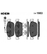 ICER - 141953 - Колодки торм. диск. vw t5/multivan v (7hm, 7hf) 09-> VW