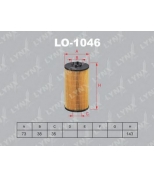 LYNX - LO1046 - Фильтр масляный AUDI S4 4.2 03-08 / A6 4.2 04-06 / A8 3.7-4.2 02-10 Allroad 4.2 02-05, VW Phaeton 4.2 03