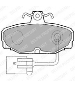 DELPHI - LP868 - [LP868] DELPHI Колодки тормозные дисковые задние комплект на ось