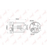 LYNX - LF164M - Фильтр топливный погружной TOYOTA Yaris / Platz / Vitz (_CP1_) 1.0-1.5 99-04 / Fun Cargo(NCP2_) 1.3-1.5 99-05 / Ist(NCP6_) 1.3-1.5 02-07 / Probox / Suceed(NCP5_) 1.5 02  / Celica(ZZT23) 1.8 99-05