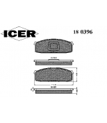 ICER - 180396 - Комплект тормозных колодок, диско