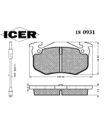 ICER - 180931 - 180931000944001 Тормозные колодки дисковые