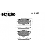 ICER 180960 Комплект тормозных колодок, диско