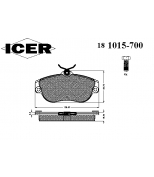 ICER 181015700 Комплект тормозных колодок, диско