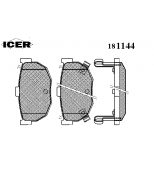 ICER - 181144 - Комплект тормозных колодок, диско