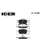 ICER 181248 Комплект тормозных колодок, диско