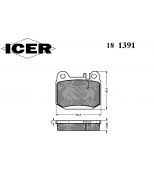 ICER 181391 Комплект тормозных колодок, диско