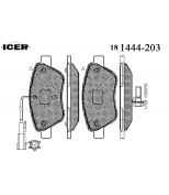 ICER - 181444203 - Колодки дисковые передние