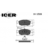 ICER - 181518 - Комплект тормозных колодок, диско