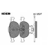 ICER - 181537 - Комплект тормозных колодок, диско