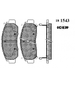ICER 181543 Комплект тормозных колодок, диско