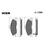 ICER - 181580 - Комплект тормозных колодок, диско