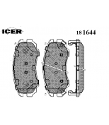 ICER - 181644 - Комплект тормозных колодок, диско