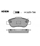 ICER - 181659700 - Комплект тормозных колодок, диско