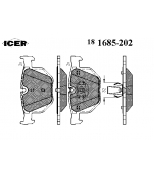 ICER - 181685202 - 181685202944001 Тормозные колодки дисковые